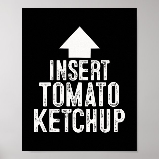 Poster Inserir Molho de Tomate Halloween Apontando Seta P (Frente)