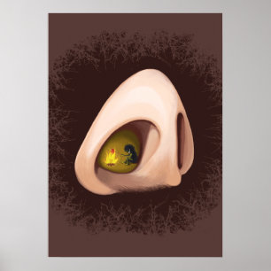 Poster Inseto engraçado do nariz porque nós Sneeze