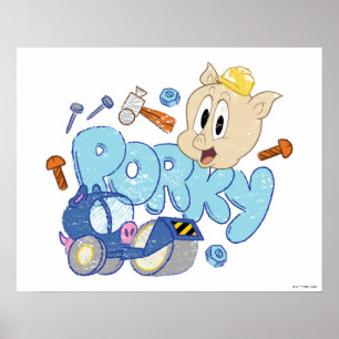 Poster INSETOS BUNNY BUILDERS™ Arte de Desenho Porky