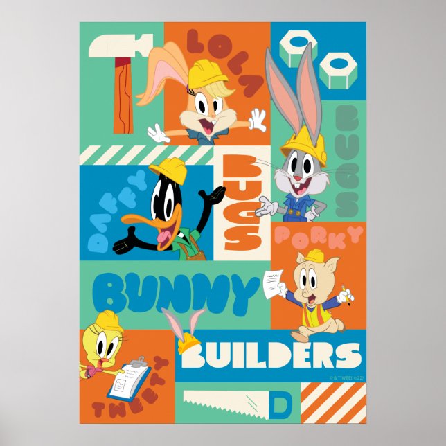 Poster INSETOS BUNNY BUILDERS™| Padrão de Grade de Caract (Frente)