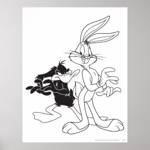 Poster INSETOS BUNNY™ e DAFFY DUCK™