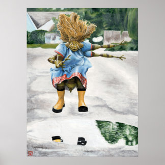 Poster Insetos Crianças Jumping Tocando Imagem de Arte Fa