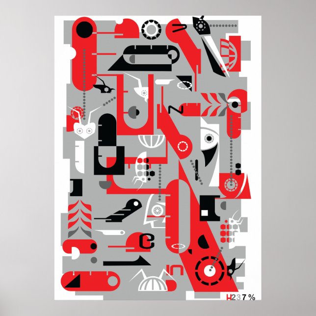 Poster Insetos elétricos (Frente)