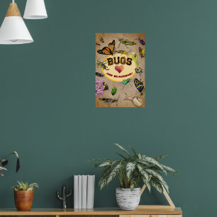 Poster Insetos são lindos!