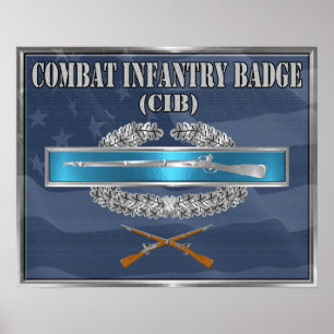 Poster Insígnia de Infantaria de Combate CIB
