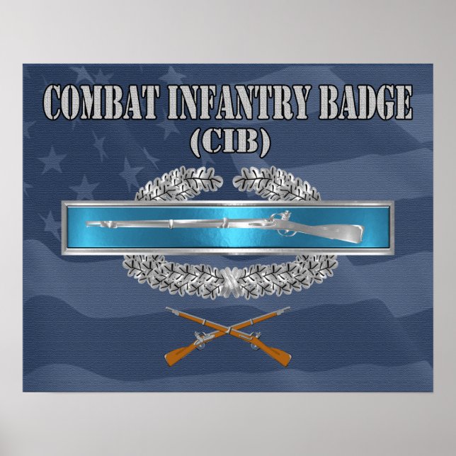 Poster Insígnia de Infantaria de Combate CIB (Frente)