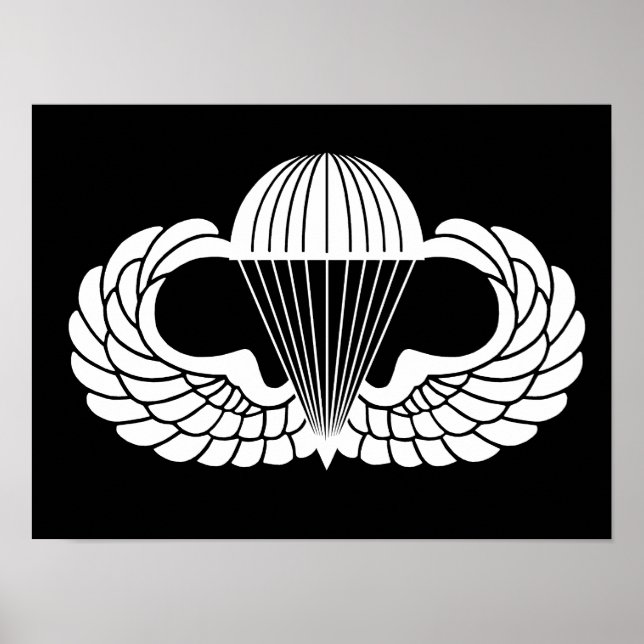 Poster insígnia de paraquedista (Frente)