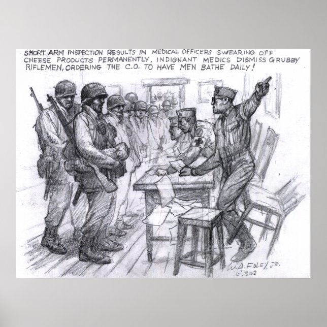 Póster Inspeção de armas curtas (Frente)