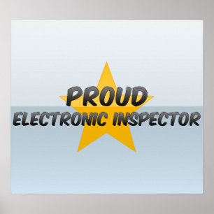 Póster Inspector eletrônico orgulhoso