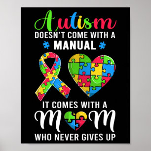 Poster Inspiração Citação Autismo Mãe Autismo Consciência