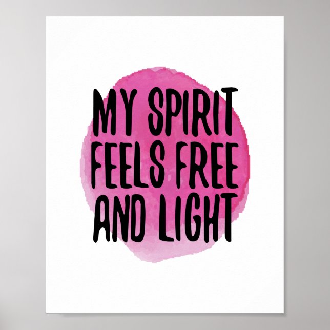 Poster inspiração de amor próprio para a aceitação da vid (Frente)