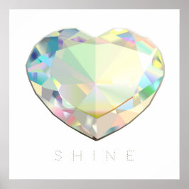 Póster Inspiração Diamond Heart
