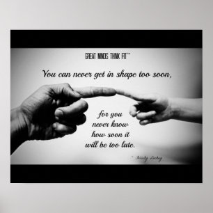 Poster Inspiração do exercício para o pai