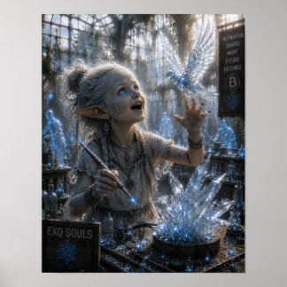 Poster Inspiração / Escultor de Vidro / Oficina de Crista
