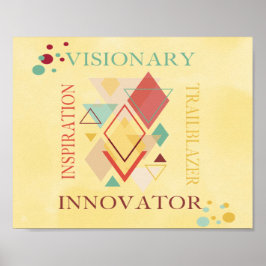 Poster Inspiração Inovadora de Trailblazer visionário