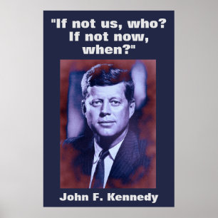 Poster Inspiração inspirador das citações de JFK John