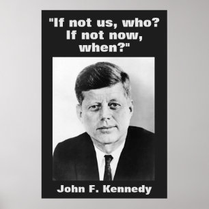 Poster Inspiração inspirador das citações de JFK John