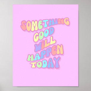 Poster Inspiração, Manifestação, Rosa, Pré-Disquete