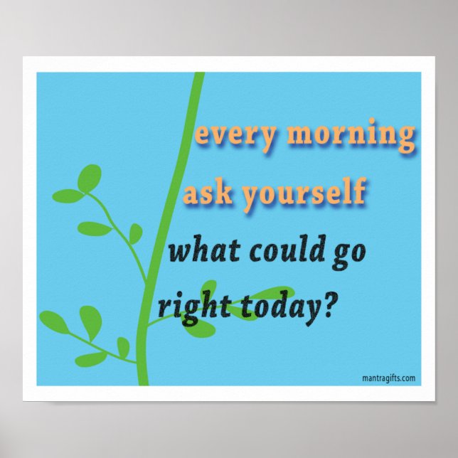 Póster Inspiração matinal (Frente)