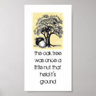 Poster Inspiração Oak Tree