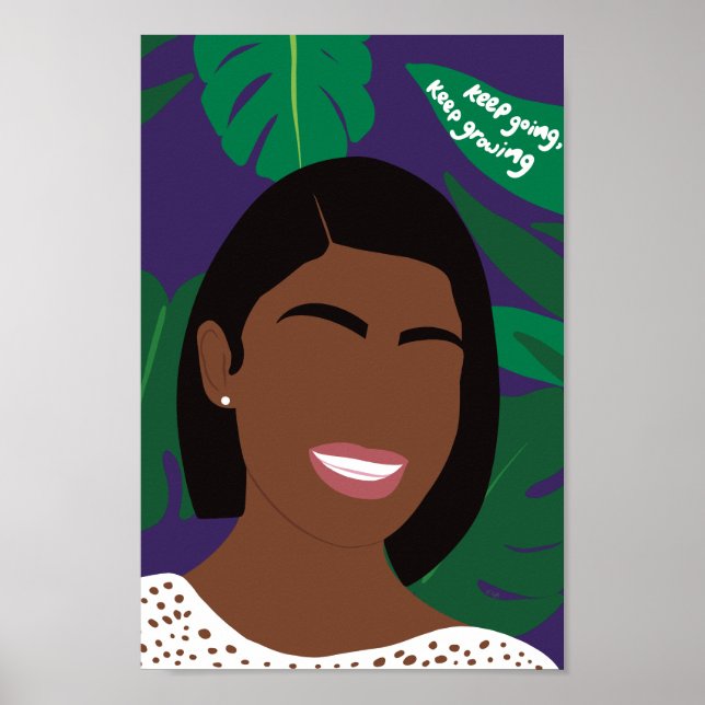 Poster Inspiração Roxa Continua Crescendo (Frente)