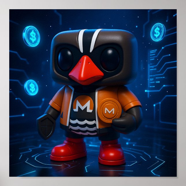 Poster Inspiração XMR do Kagu Monero (Frente)