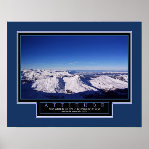 Poster inspirado "atitude" 22x28