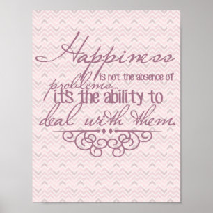 Poster inspirado da felicidade