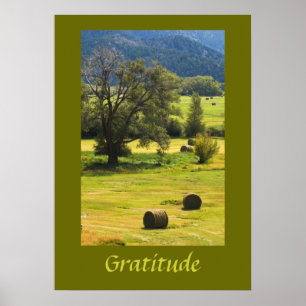 Poster inspirado da gratitude