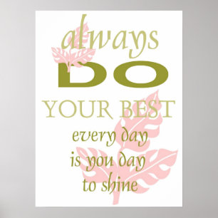 Poster inspirado da motivação