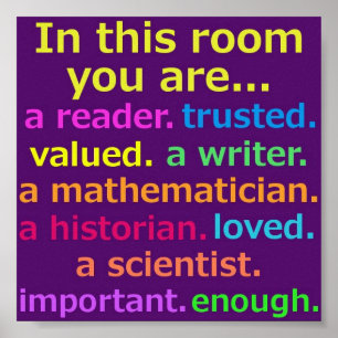 Poster inspirado da sala de aula