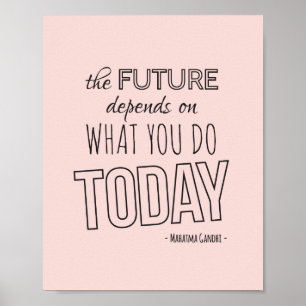 Poster inspirado das citações a tendência