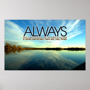 Poster inspirado de Abraham Lincoln