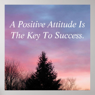 Poster inspirado do poster da atitude positiva