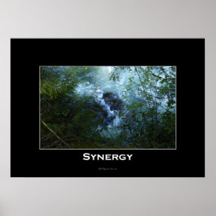 Poster inspirado do rio da natureza da SINERGIA