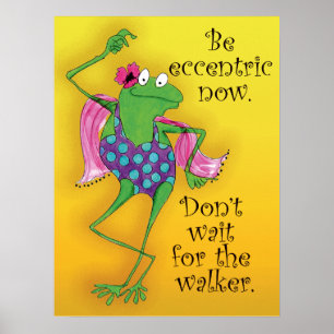 Poster inspirado do sapo da dança