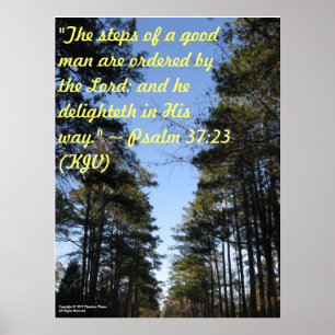 Poster inspirado do verso da bíblia - 37:23 do