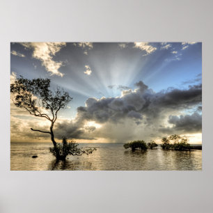 Poster inspirado e acalmando-se