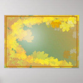 Poster Inspirado no Outono - Natureza Artística