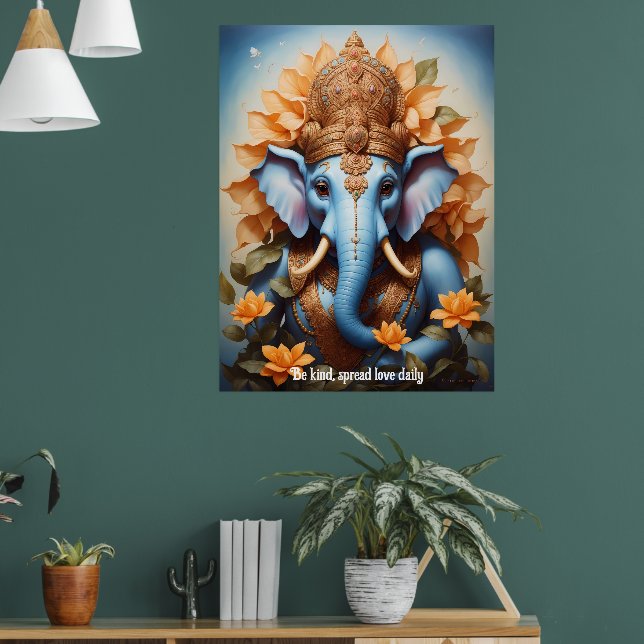 Poster Inspirado no Senhor Ganesha (Sala de Estar 1)