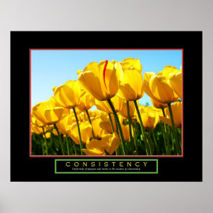 Poster inspirador - "consistência" - 22" x28 "