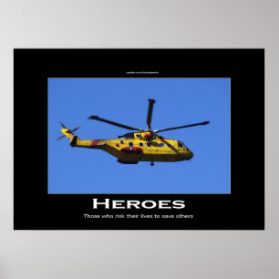 Poster inspirador da busca & do helicóptero do