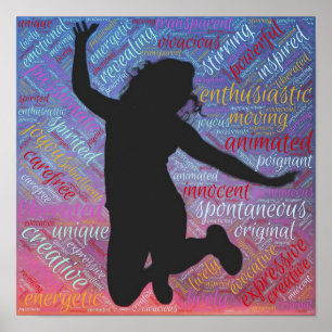 Poster inspirador da inspiração do entusiasmo