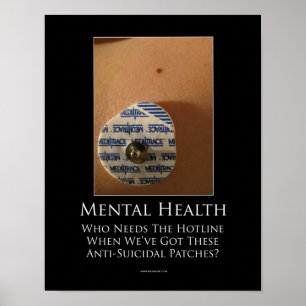 Poster inspirador da saúde mental