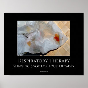 Poster inspirador da terapia respiratória
