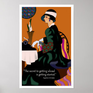 Poster inspirador de Agatha Christie