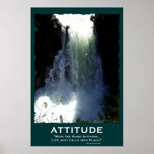 Poster inspirador de pressa da ATITUDE da
