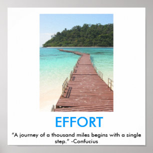 Poster inspirador do ESFORÇO