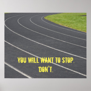 Poster inspirador dos esportes! Aperfeiçoe para o