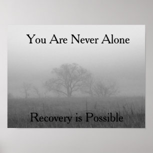 Poster inspirador/fé da recuperação baseada